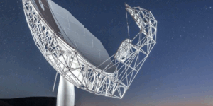 A dish that forms part of the Meerkat telescope array.